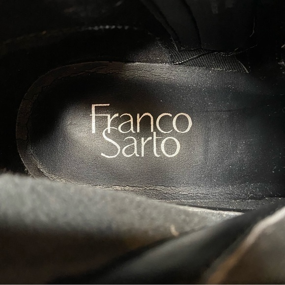 New! Franco Sarto Fina Black Faux Leather Western Bootie 9M - Picture 12 of 14